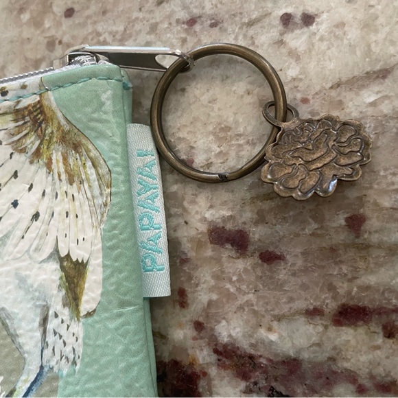 Papaya Patterned Coin Pouch - Picture 3 of 4